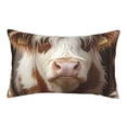 thumbnail image 1 of Haiem Pillowcase for Hair and Skin Queen - Cow With Butterflies Printed Soft Pillowcase with Envelope Closure-14"x20", 1 of 8