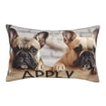 thumbnail image 1 of Haiem Pillowcase for Hair and Skin Queen - Cute Bulldogs Apply Printed Soft Pillowcase with Envelope Closure-20"x30", 1 of 8