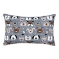 thumbnail image 1 of Haiem Pillowcase for Hair and Skin Queen - Cute Dog Faces Printed Soft Pillowcase with Envelope Closure-20"x30", 1 of 8