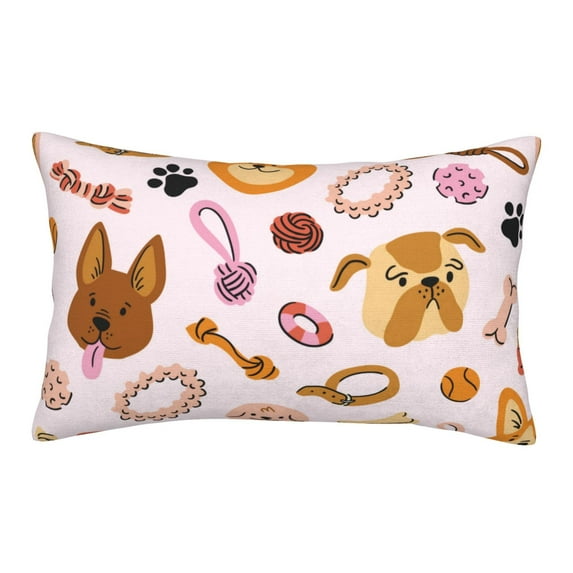 Haiem Pillowcase for Hair and Skin Queen - Cute Dog Printed Soft Pillowcase with Envelope Closure-16"x24"