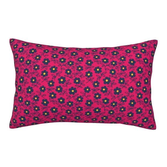 Haiem Pillowcase for Hair and Skin Queen - Floral Colorful Printed Soft Pillowcase with Envelope Closure-14"x20"