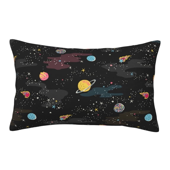 Haiem Pillowcase for Hair and Skin Queen - Galaxy Printed Soft Pillowcase with Envelope Closure-20"x30"