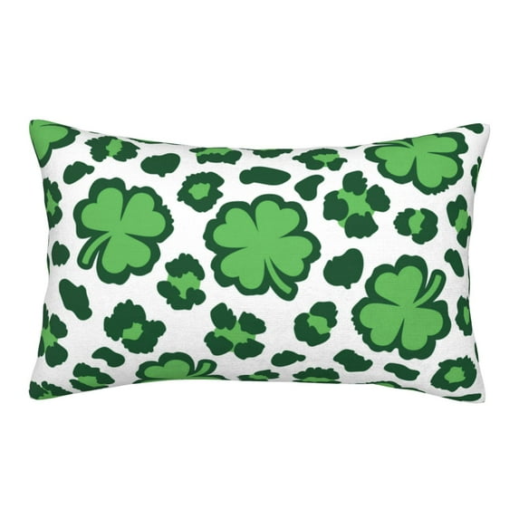 Haiem Pillowcase for Hair and Skin Queen - Leopard print St. Patrick's Day Printed Soft Pillowcase with Envelope Closure-16"x24"