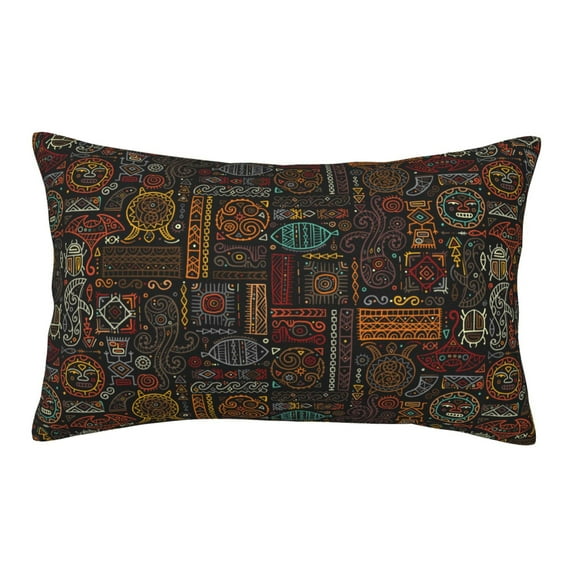 Haiem Pillowcase for Hair and Skin Queen - Polynesian Turtles Printed Soft Pillowcase with Envelope Closure-16"x24"