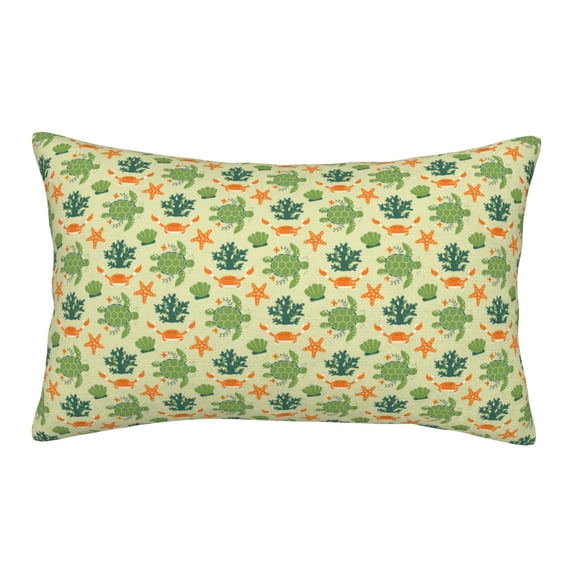 Haiem Pillowcase for Hair and Skin Queen - Sea Turtle Printed Soft Pillowcase with Envelope Closure-20"x30"