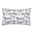 thumbnail image 1 of Haiem Pillowcase for Hair and Skin Queen - Trains And Cactuse Printed Soft Pillowcase with Envelope Closure-20"x30", 1 of 8
