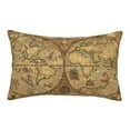 thumbnail image 1 of Haiem Pillowcase for Hair and Skin Queen - World Map1 Printed Soft Pillowcase with Envelope Closure-20"x30", 1 of 9