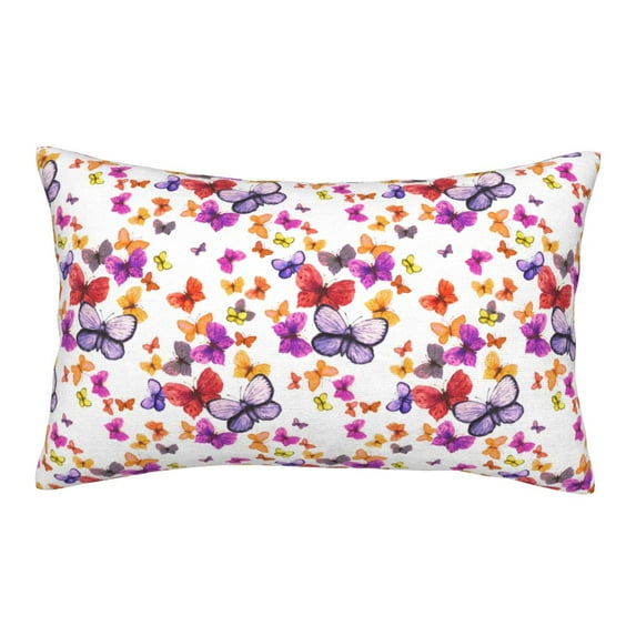 Haiem Pillowcase for Hair and Skin Queen watercolor butterflies Printed Soft Pillowcase with Envelope Closure-14"x20"
