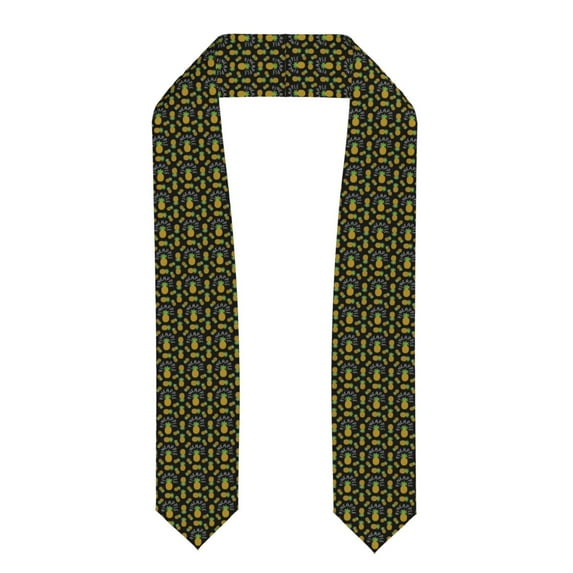 Haiem Pineapple Pattern Graduation Stole 2024 | Premium Satin Sash for Graduation Ceremony