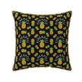 thumbnail image 1 of Haiem Pineapple Print Velvet Soft Solid Decorative Square Throw Pillow Covers Set with Elegant Piping Christmas Cushion Case for Sofa Bedroom Car-18"x18", 1 of 8