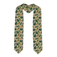 thumbnail image 1 of Haiem Pineapples Palm Leaves Pattern Graduation Stole 2024 | Premium Satin Sash for Graduation Ceremony, 1 of 7
