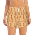thumbnail image 1 of Haiem Pineapples Women's 2 in 1 Running Shorts - Lightweight Athletic Workout Gym Yoga Breathable Sports Shorts Liner with Phone Pockets-Large, 1 of 9