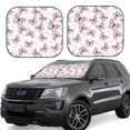 thumbnail image 1 of Haiem Pink Butterflies (2) Car Windshield Sun Shade (2 Pieces) Foldable Windshield Sun Shade Car Accessories for Truck SUV Pickup-Small, 1 of 7
