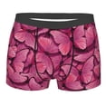thumbnail image 1 of Haiem Pink Butterfly Men's Boxer Briefs, Every Day Comfort Stretch Cotton Moisture-Wicking Underwear-Large, 1 of 9