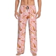 thumbnail image 1 of Haiem Pink Cockatoo Birds Men's Pajama Pants Ultra Lightweight Pjs Bottoms Sleepwear Bottom Pants With Pocket Drawstring-X-Large, 1 of 7