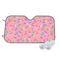 thumbnail image 1 of Haiem Pink Donut Car Windshield Sun Shade - Blocks UV Rays Sun Visor Protector, Sunshade to Keep Your Vehicle Cool, Universal Fit SUV Van Sedan-Small, 1 of 7