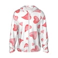 thumbnail image 1 of Haiem Pink Hearts UPF 50+ Fishing Shirts for Men Long Sleeve UV Sun Protection Hoodie Non-Mask Outdoor Hiking Shirts, 1 of 9