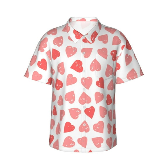 Haiem Pink Hearts1 Men'S Pajama Pants Ultra Lightweight Pjs Bottoms Sleepwear Bottom Pants With Pocket Drawstring-X-Large