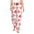 thumbnail image 1 of Haiem Pink Hearts1 Women's Pajama Pants Ultra Lightweight Pjs Bottoms Sleepwear Bottom Pants With Pocket Drawstring-Small, 1 of 9