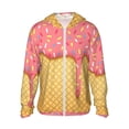 thumbnail image 1 of Haiem Pink Ice Cream UPF 50+ Fishing Shirts for Men Long Sleeve UV Sun Protection Hoodie Non-Mask Outdoor Hiking Shirts, 1 of 9