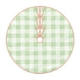 thumbnail image 1 of Haiem Pistachio Green Checkboard Pattern Christmas Tree Skirt Merry Christmas Party Christmas Tree Decoration,New Year Decorations-30", 1 of 6