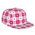 thumbnail image 1 of Haiem Plaid Heart Classic Snapback Cap Flat Bill Hat Baseball Cap Adjustable Size Cotton Dad Hat, 1 of 9