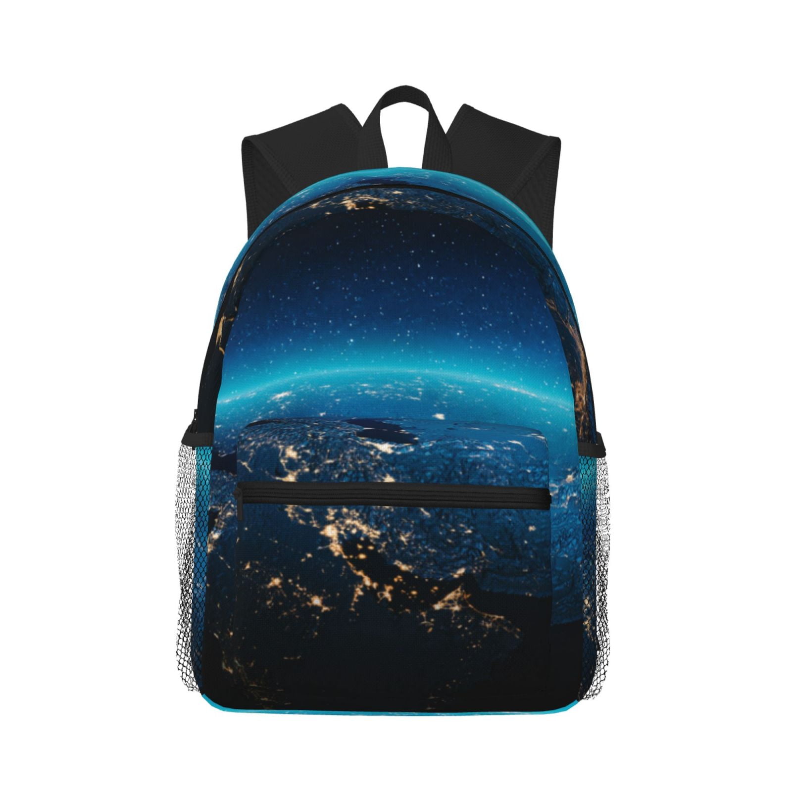Haiem Planet Earth Lightweight Backpack for School, Classic Basic Water ...