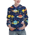 thumbnail image 1 of Haiem Planets and Stars for Women's Fashion Hoodies & Sweatshirts with Kangaroo Pocket,Hooded Sweatshirt with Eye-catching Drawstrings-X-Large, 1 of 7