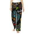thumbnail image 1 of Haiem Play Game3 Women's Pajama Pants Ultra Lightweight Pjs Bottoms Sleepwear Bottom Pants With Pocket Drawstring-Large, 1 of 9