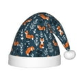 thumbnail image 1 of Haiem cute fall fox Pattern Santa Hat Confortable Velvet Christmas Hat for Christmas Party Favors Fit for Adults and Kids, 1 of 6