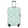 thumbnail image 1 of Haiem Playing Rabbit Luggage Cover Printed Suitcase Covers for Luggage Elastic Washable Suitcase Protector Fits 18-32 Inch Luggage-Large, 1 of 9