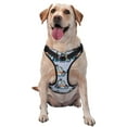 thumbnail image 1 of Haiem Police Car Pattern No-Pull Dog Harness Reflective Front Clip Vest with Handle,Step-in Air Dog Harness,Adjustable 2 Metal Rings 4 Buckles-Medium, 1 of 6