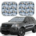 thumbnail image 1 of Haiem Police Car Windshield Sun Shade: Universal Foldable 2-Piece Car Front Window Sunshade - Blocks Uv Rays, And Reduces Heat,Essential Car Accessory Large, 1 of 7