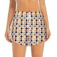 thumbnail image 1 of Haiem Polka Dot Women's 2 in 1 Running Shorts - Lightweight Athletic Workout Gym Yoga Breathable Sports Shorts Liner with Phone Pockets-XX-Large, 1 of 9