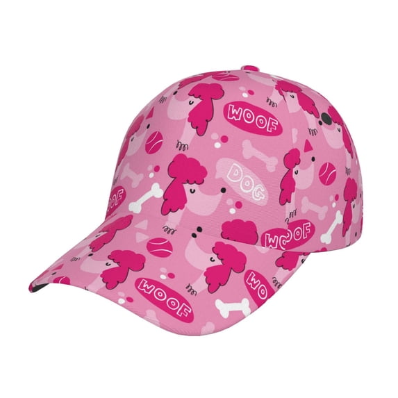 Haiem Poodle Dog Baseball Cap Dad Hat Cotton Soft Adjustable Fashion Hats for Men Women Unisex Style Headwear