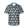 thumbnail image 1 of Haiem Popcorn With Glasses Printed Hawaiian Shirt for Men - Men’s Casual Beach Summer Shirts - Stretch Fabric with Modern Fit-XX-Large, 1 of 9