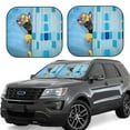 thumbnail image 1 of Haiem Prague Ratter Dog In Bathtub Windshield Sun Shade: Universal Foldable 2-Piece Car Front Window Sunshade - Blocks Uv Rays, And Reduces Heat,Essential Car Accessory Small, 1 of 7