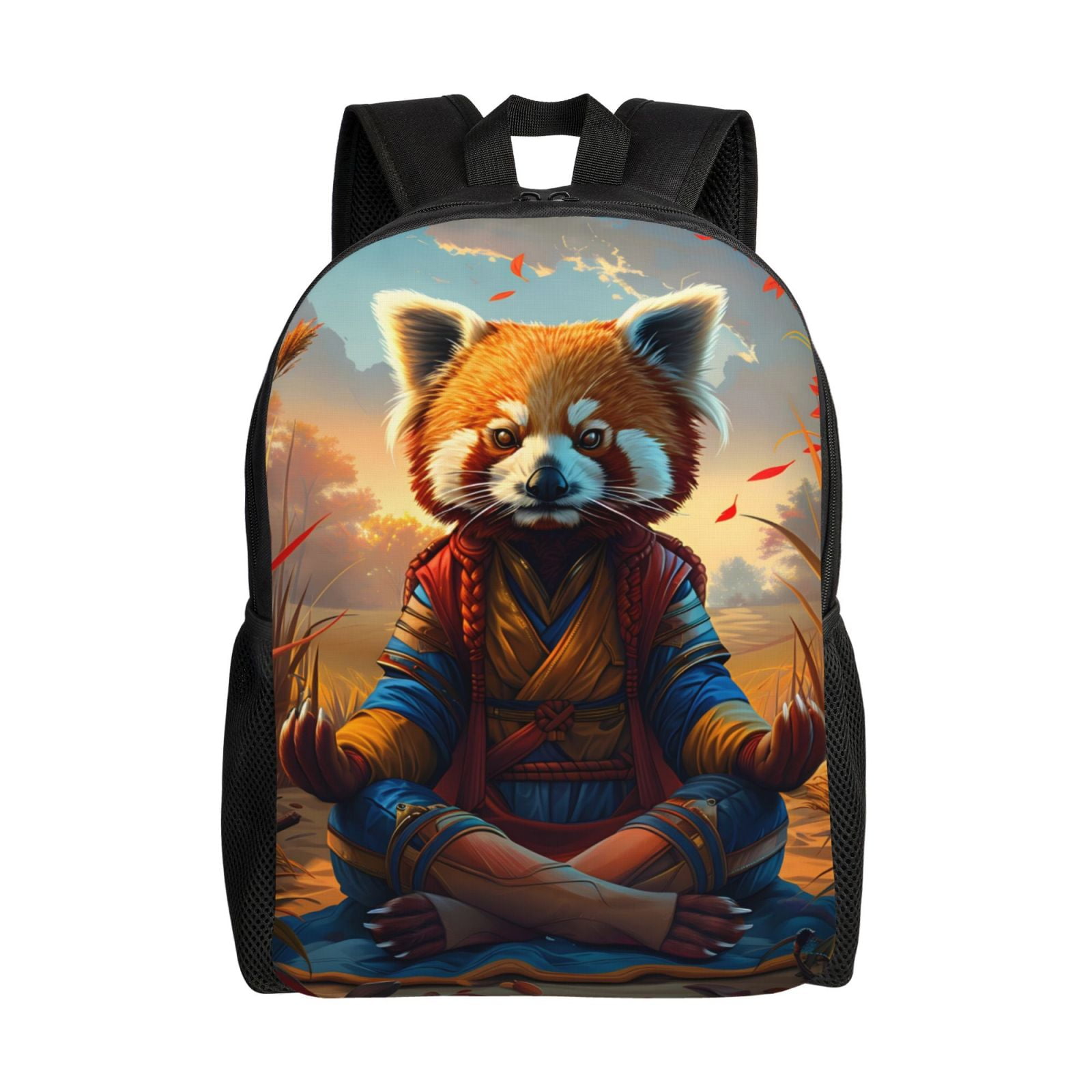 Led Raccoon Backpack Haiem Prairie Meditating Raccoon Backpack - Stylish and Durable 15-inch ...