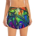 thumbnail image 1 of Haiem Pride Rainbow Women's 2 in 1 Running Shorts - Lightweight Athletic Workout Gym Yoga Breathable Sports Shorts Liner with Phone Pockets-Large, 1 of 9