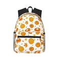 thumbnail image 1 of Haiem Pumpkin Maple Leaves Lightweight Backpack for School, Classic Basic Water Resistant Casual Daypack for Travel with Bottle Side Pockets, 1 of 8