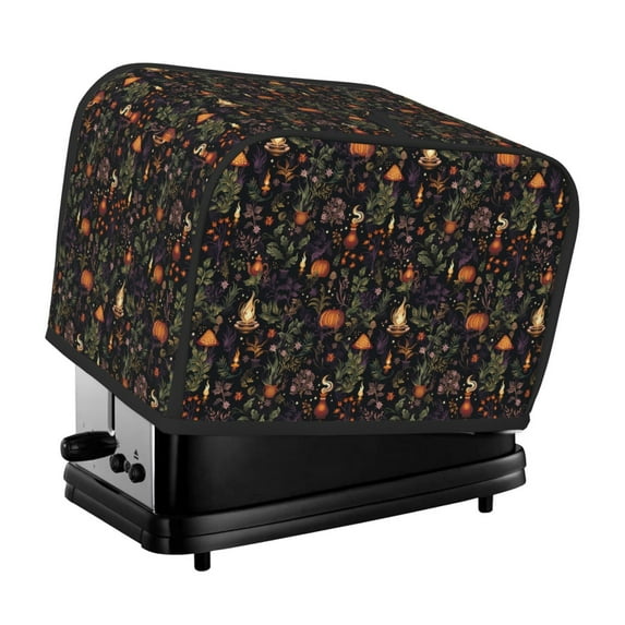 Haiem Pumpkin Plant Garden Print Toaster Covers 2 Slice Wide Slot,Bread Dust Cover & Fingerprint Protection,Bread Machine Cover,Appliance Covers
