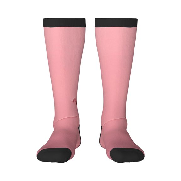 Haiem Puppy Peeking Through Pink Socks, Funny Novelty Crazy Design Cotton Socks Sports Socks Knee High Socks For Men, Women,1Pairs - Gift For Working Friends
