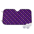 thumbnail image 1 of Haiem Purple Mardi Gras Car Windshield Sun Shade - Blocks UV Rays Sun Visor Protector, Sunshade to Keep Your Vehicle Cool, Universal Fit SUV Van Sedan-Small, 1 of 7