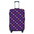 thumbnail image 1 of Haiem Purple Mardi Gras Luggage Cover Printed Suitcase Covers for Luggage Elastic Washable Suitcase Protector Fits 18-32 Inch Luggage-X-Large, 1 of 9