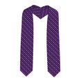 thumbnail image 1 of Haiem Purple Mardi Gras Pattern Graduation Stole 2024 | Premium Satin Sash for Graduation Ceremony, 1 of 7