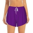 thumbnail image 1 of Haiem Purple Women's 2 in 1 Running Shorts - Lightweight Athletic Workout Gym Yoga Breathable Sports Shorts Liner with Phone Pockets-XX-Large, 1 of 9