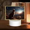 thumbnail image 1 of Haiem Pyramid Desert Cat Pattern Acrylic Night Light Gift with 3 Color ModesTouch-Sensitive LED Lamp Perfect Gift for Mother's Day, Birthday, or Christmas, 1 of 9