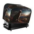 thumbnail image 1 of Haiem Pyramid Desert Cat Print Toaster Covers 2 Slice Wide Slot,Bread Dust Cover & Fingerprint Protection,Bread Machine Cover,Appliance Covers, 1 of 7