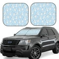 thumbnail image 1 of Haiem Rabbit And Bird Car Windshield Sun Shade (2 Pieces) Foldable Windshield Sun Shade Car Accessories for Truck SUV Pickup-Small, 1 of 7