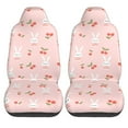 thumbnail image 1 of Haiem Rabbit And Cherry Printed Car Seat Covers Set of 2, Universal Fit Car Seat Covers,Protective Seat Covers,Comfortable Car Seat Covers, Easy Installation Seat Covers, Vehicle Seat Covers, 1 of 9